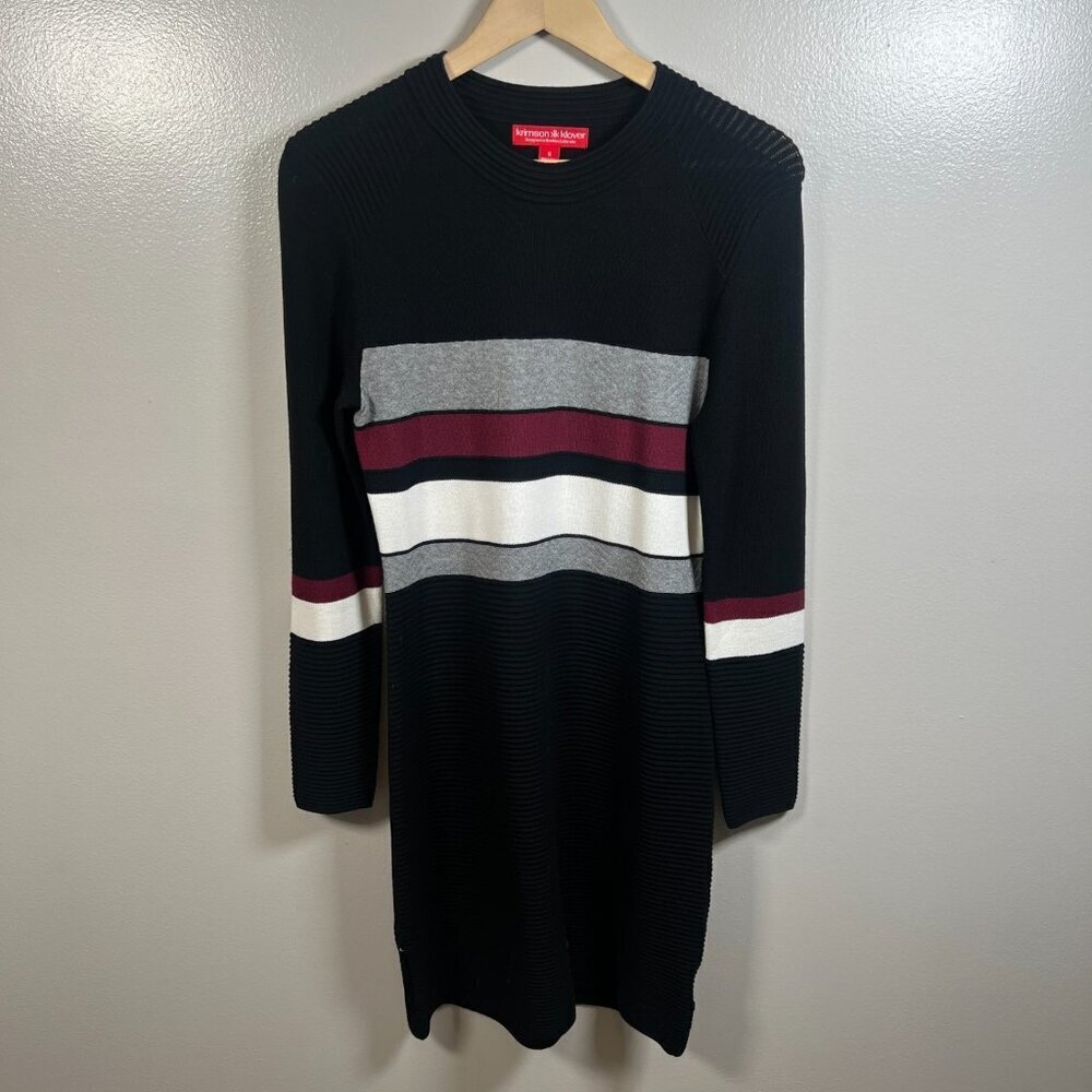 Krimson Klover Soothe Sweater Dress Size Small Black Comfy Travel Athleisure